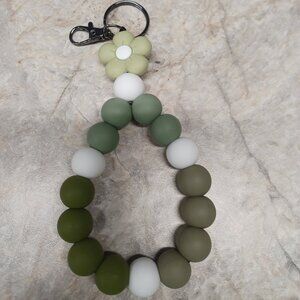 Earth tone Flower Keychain
